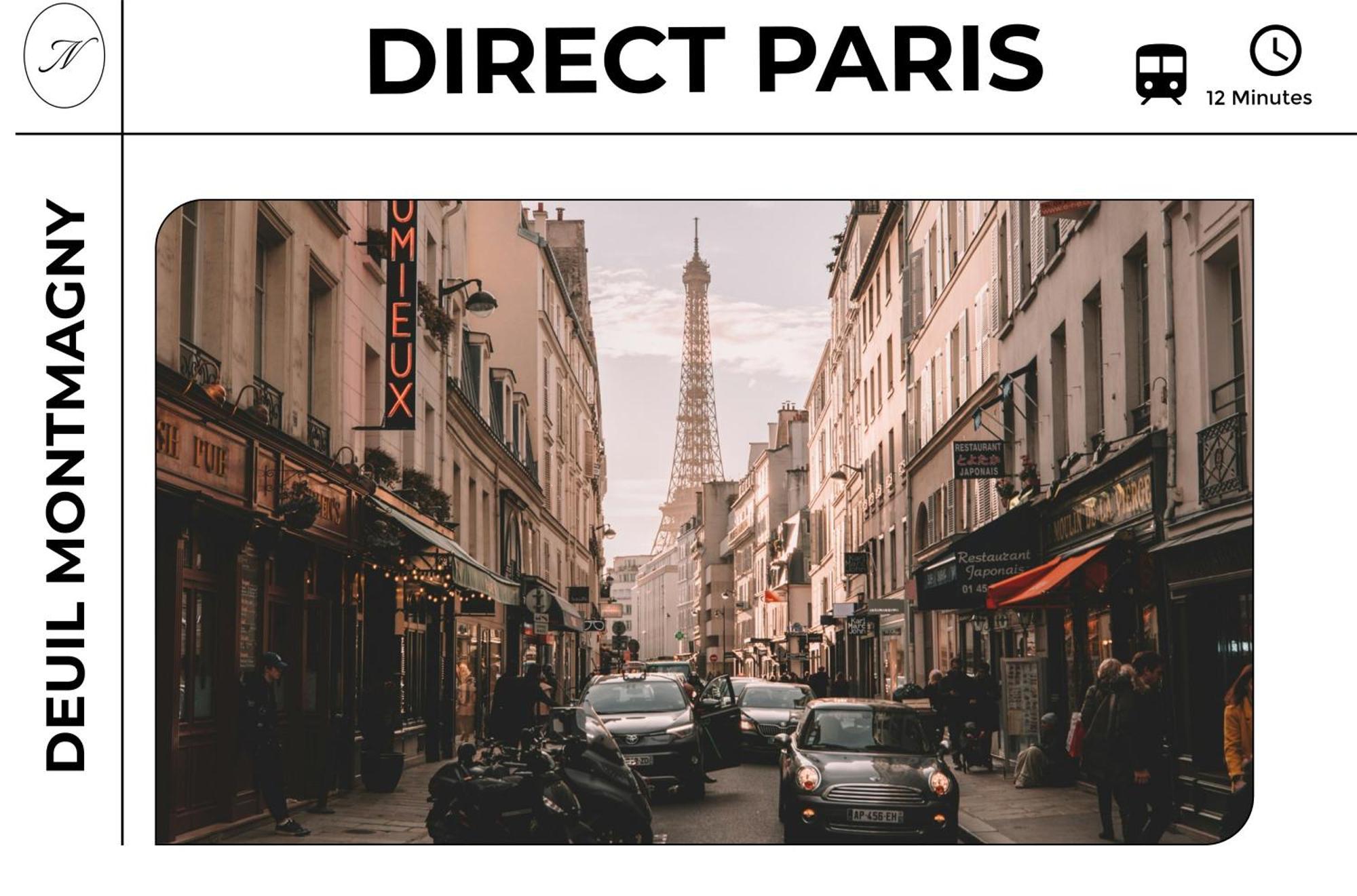 Parisian Retreat Pour 5 Personnes - 12 Min De Paris - Proche Gare Apartment Deuil-la-Barre Ngoại thất bức ảnh